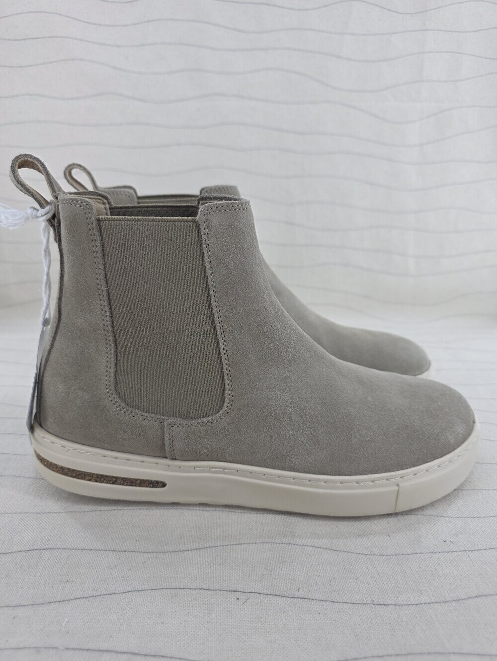 Birkenstock Womens Bend Boots Taupe Beige Suede Chelsea Ankle Shoes Sz 7US/38 EU